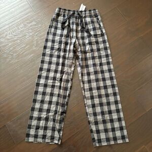 Black & Gray Checkered Plaid Pajama Pants NWT